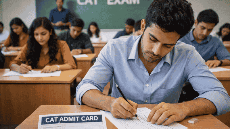 CAT exam illustration for admission to IIMs and top MBA colleges in India